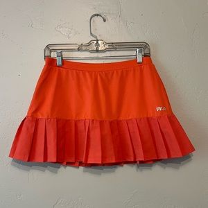 FILA Skirt. Orange. Size M.
